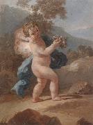 unknow artist Putti in a landscape France oil painting reproduction